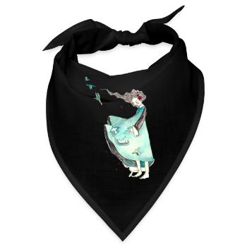 Worte in Freiheit - Bandana - Schwarz - Vorne