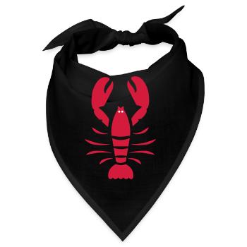 Lobster - Bandana - Schwarz - Vorne