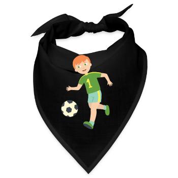 soccer player - Bandana - Schwarz - Vorne