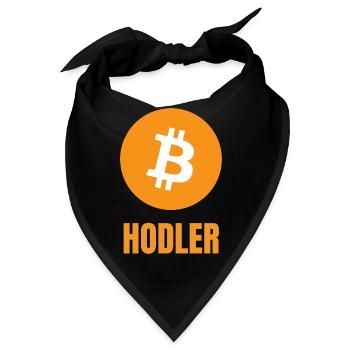 Bitcoin Hodler Crypto - Bandana - Schwarz - Vorne