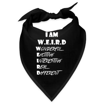 Weird - Bandana - Schwarz - Vorne