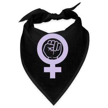 Rebellion Faust Feminist Symbol - Bandana - Schwarz - Vorne