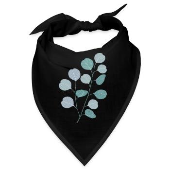 Eukalyptus Pflanze Natur Design Eucalyptus Style - Bandana - Schwarz - Vorne