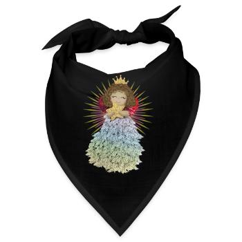 Engelchen mit Stern - Bandana - Schwarz - Vorne