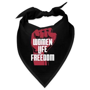 Women Life Freedom - Bandana - Schwarz - Vorne