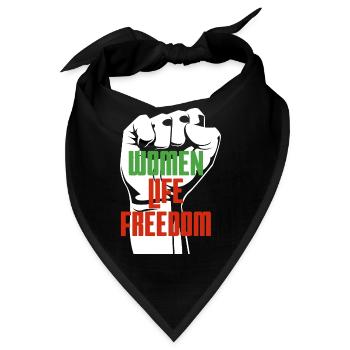 Women Life Freedom - Bandana - Schwarz - Vorne