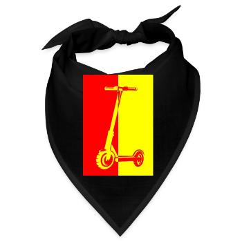 E-Scooter E-Roller Scooter - Bandana - Schwarz - Vorne