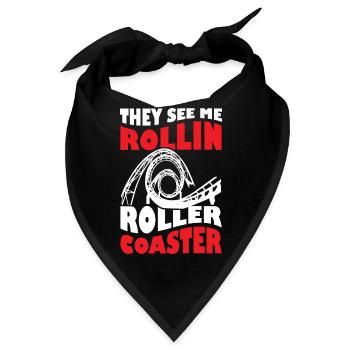 They See Me Rollin Roller Coaster - Bandana - Schwarz - Vorne