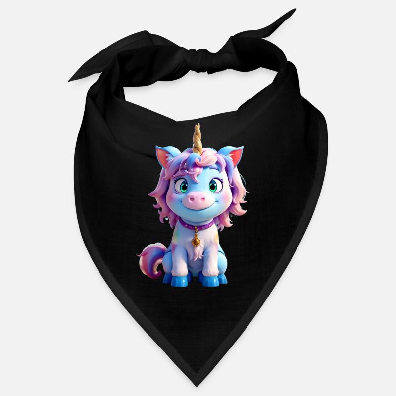 Licorne 3D colorée Bandana