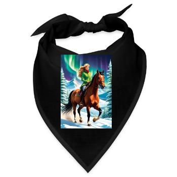personalisiertes Design-Muttergeschenk - Bandana - Schwarz - Vorne