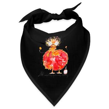 Gute Laune Strauss - Bandana - Schwarz - Vorne