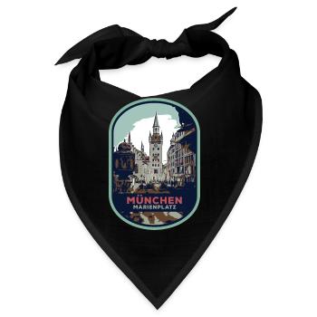 Münchner Altstadt: Charme des Marienplatzes - Bandana - Schwarz - Vorne