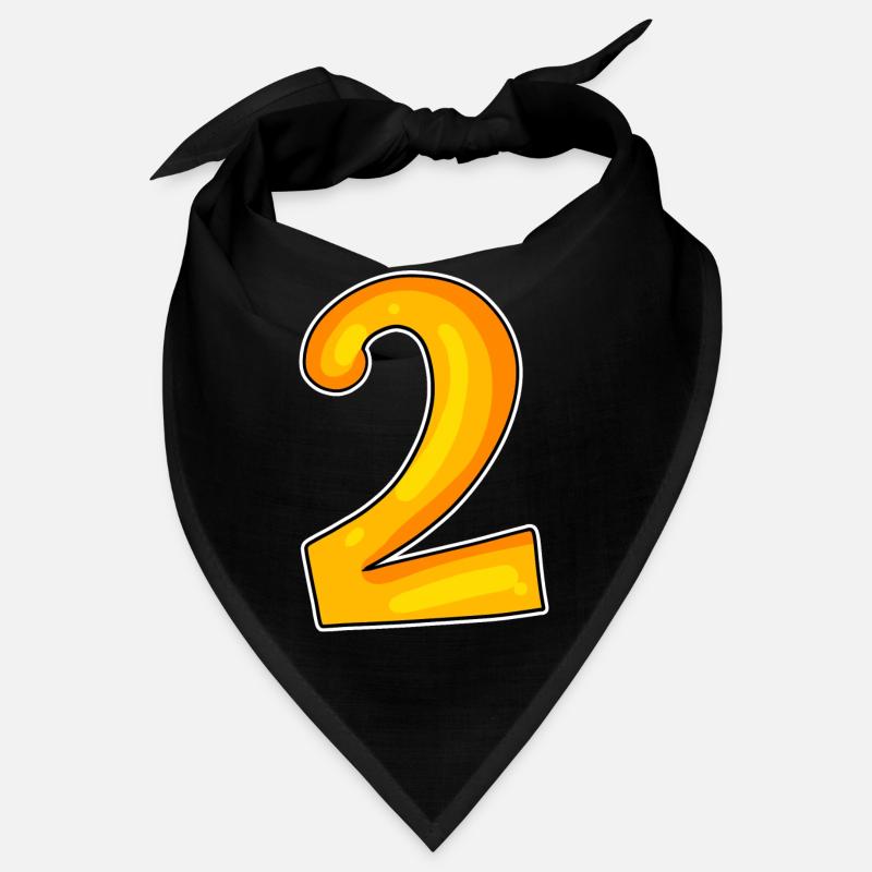 Zwei - 2 - Nummer Zahl Bandana