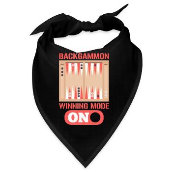 Backgammon Winning Mode On Board Gaming - Bandana - Schwarz - Vorne