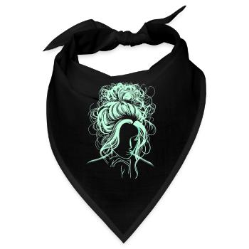 Mint Frau - Bandana - Schwarz - Vorne