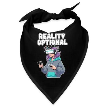 Reality Optional VR Gamerin - Bandana - Schwarz - Vorne
