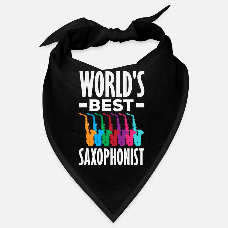 Saxophone - Bandana - noir