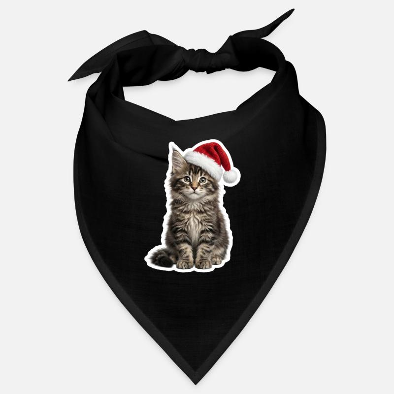 Bébé Chat Maine Coon avec Chapeau Bandana