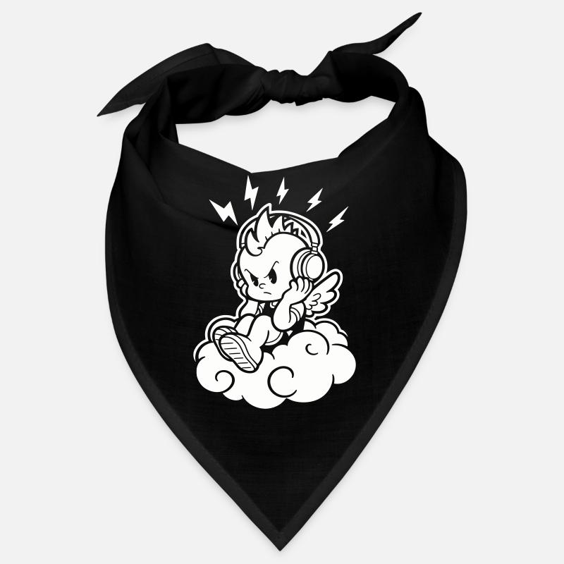 Punk Engel – Cherub mit Kopfhörern Bandana