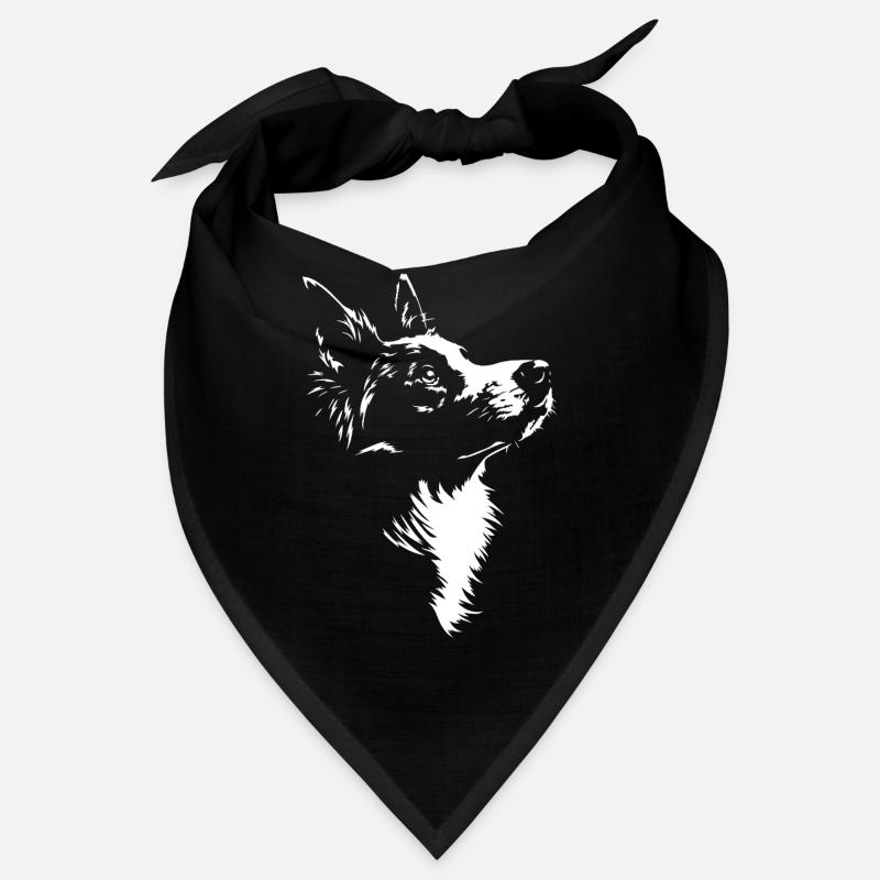 Border Collie Silhouette Hütehunde Hunde Wilsigns Bandana