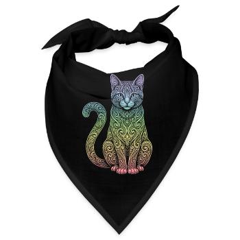 Hauskatze - Bandana - Schwarz - Vorne