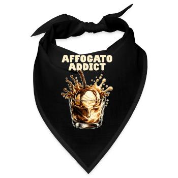 Affogato Addict Nachtisch Italien Espresso Eis - Bandana - Schwarz - Vorne