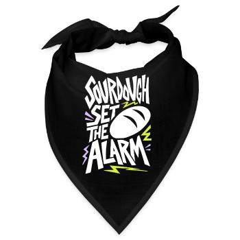 Sauerteig – Sourdough Set the Alarm - Bandana - Schwarz - Vorne