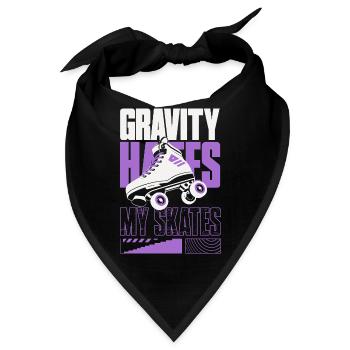 Gravity Hates My Skates – Rollschuhe - Bandana - Schwarz - Vorne