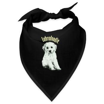 labradoodle - Bandana - Schwarz - Vorne