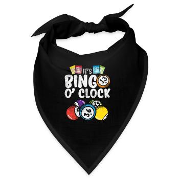 It's Bingo O Clock - Bandana - Schwarz - Vorne