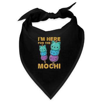 Japanische Küche Dessert Mochigome Mochi - Bandana - Schwarz - Vorne