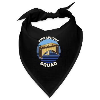 Musiker Musikschule Vibraphon Schlagzeug - Bandana - Schwarz - Vorne
