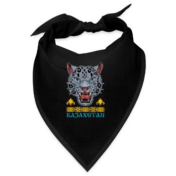 Kasachstan Astana Zentralasien Kasach UdSSR - Bandana - Schwarz - Vorne