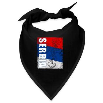 Serbien Orthodox Balkan Christentum Belgrad - Bandana - Schwarz - Vorne