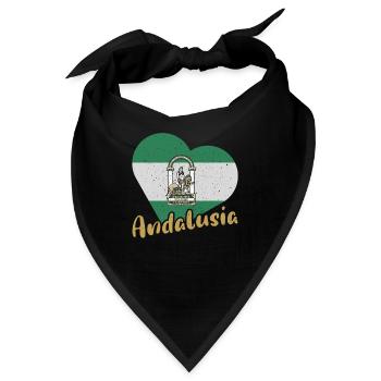 Halbinsel Spanien Andalusien Sevilla Granada - Bandana - Schwarz - Vorne