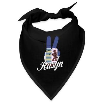 Rusnak Rusyn Ostslawen Karpaten Diaspora - Bandana - Schwarz - Vorne