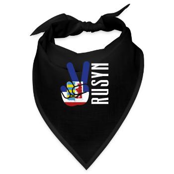 Rusyn Volk Rusnak Ruthenen Diaspora Slawen - Bandana - Schwarz - Vorne