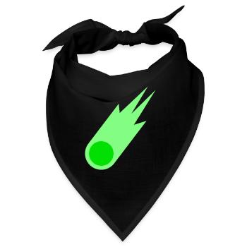 Grüner Komet Astronomie Astronom Geschenk - Bandana - Schwarz - Vorne