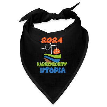 Narrenschiff Utopia, 2024 - Bandana - Schwarz - Vorne