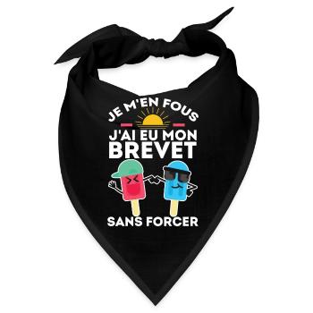 Es ist mir egal, ich habe mein Zertifikat bekommen, ohne 2024 zu erzwingen - Bandana - Schwarz - Vorne