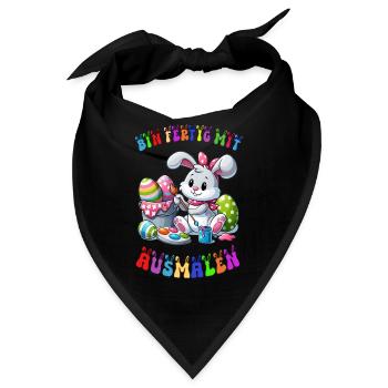 Ich bin mit Ausmalen fertig - Bandana - Schwarz - Vorne