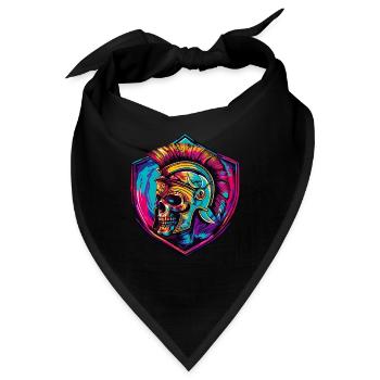 Spartaner Skelett Gladiator - Bandana - Schwarz - Vorne