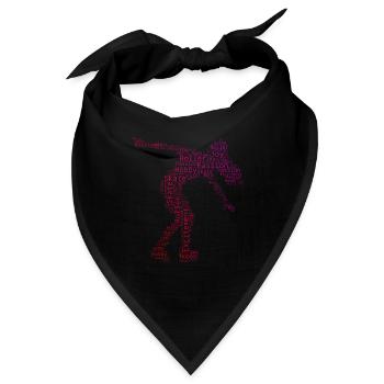 Roller Skating Damen Herren Skate Roller Skating - Bandana - Schwarz - Vorne