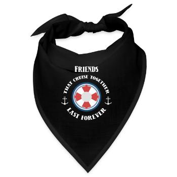 Kreuzfahrt mit Freunden Kreuzfahrtschiff - Bandana - Schwarz - Vorne