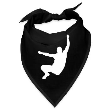 Weitsprung Sport - Bandana - Schwarz - Vorne