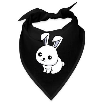 Hase Comic Tier - Bandana - Schwarz - Vorne