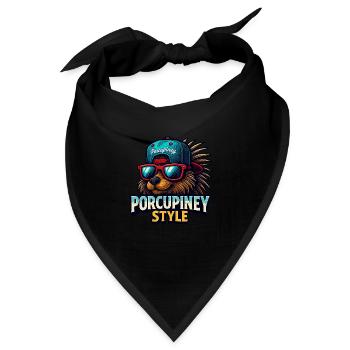 PORCUPINEY STYLE - Bandana - Schwarz - Vorne