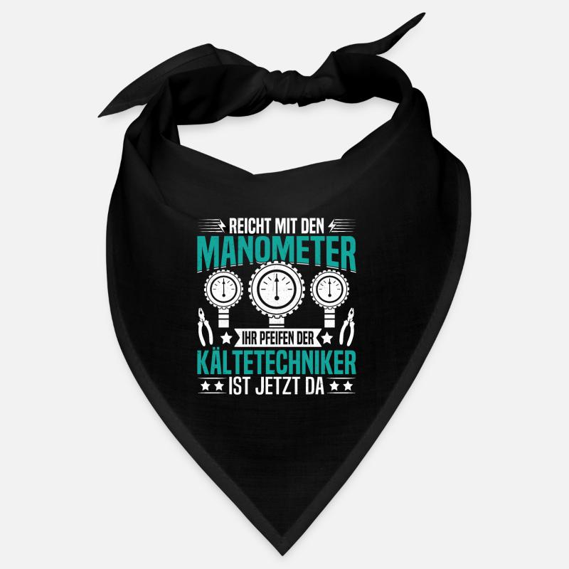 Installateur de systèmes de réfrigération pour les techniciens en réfrigération de climatisation - Bandana - noir