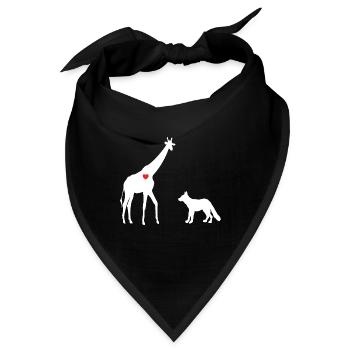 Giraffe Gewaltfreie Kommunikation - Bandana - Schwarz - Vorne