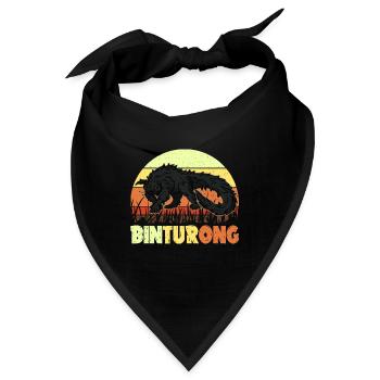 Binturong Asien Natur Borneo Biologie Natur - Bandana - Schwarz - Vorne